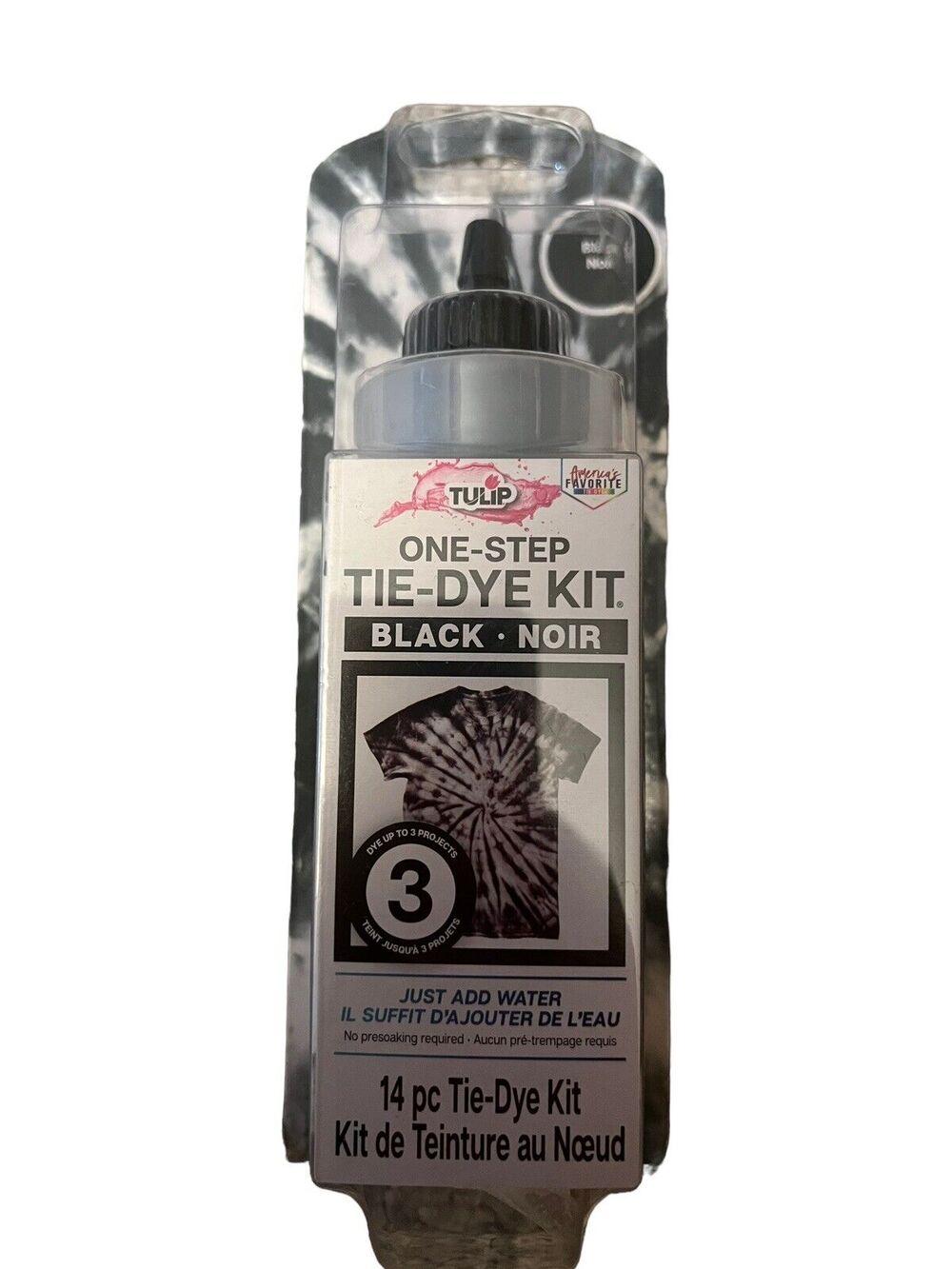 Tulip One-Step Tie Dye Kit 14 pcs Black GREAT GIFT NEW NWT